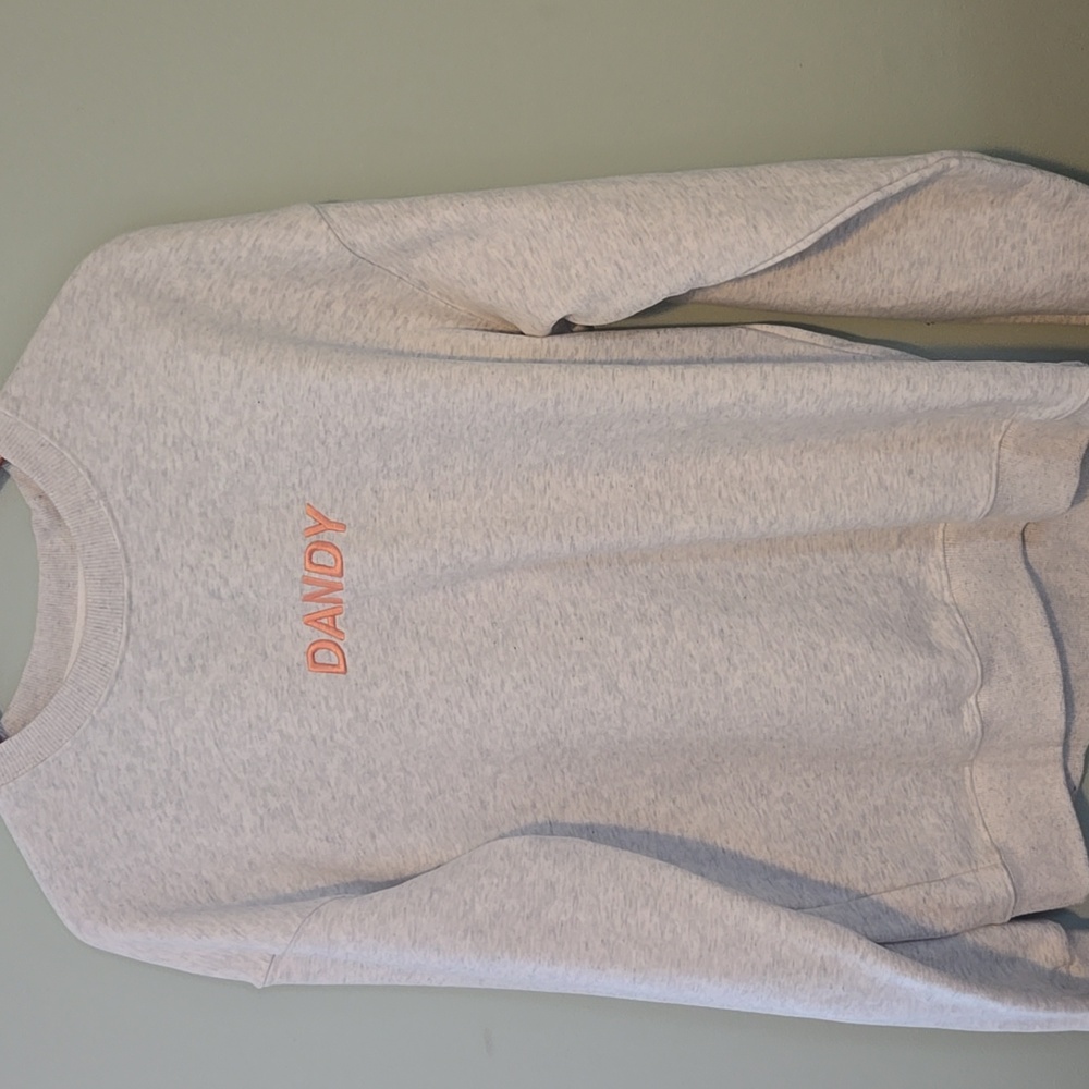 Dandy Worldwide Let’s Watch The Sunset Embroidered Crewneck Sweatshirt, Size Med